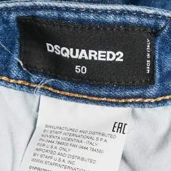 Dsquared2 Blue Distressed Denim Shorts L 