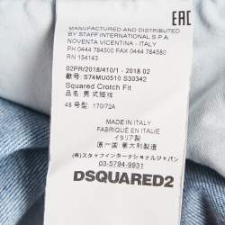 Dsquared2 Blue Distressed Denim Shorts M 