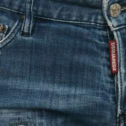 Dsquared2 Blue Distressed Denim Slim Fit Jeans L Waist 50"