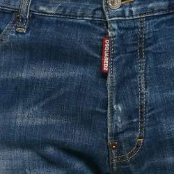 Dsquared2 Blue Distressed Denim Cool Guy Jeans L Waist 34"