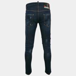 Dsquared2 Blue Faded Denim Skater Jeans L Waist 33"