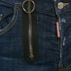 Dsquared2 Blue Faded Denim Skater Jeans L Waist 33"