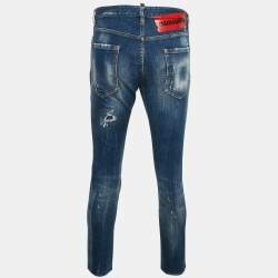 Dsquared2 Blue Distressed Denim Cool Guy Jeans XL Waist 34"