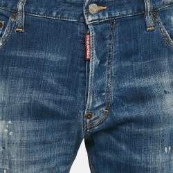 Dsquared2 Blue Distressed Denim Cool Guy Jeans XL Waist 34"