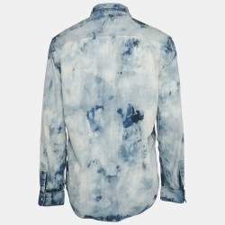 Dsquared2 Blue Washed Denim Long Sleeve Shirt XL