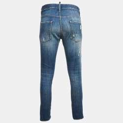 Dsquared2 Blue Distressed Denim Cool Guy Jeans S Waist 30"
