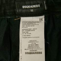 Dsquared2 Black Distressed Denim Skater Jeans XL Waist 35"