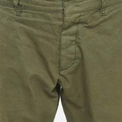 Pre Owned Dsquared2 Green Cotton Regular Fit Trousers XL