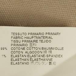 Pre Owned Dsquared2 Beige Cotton Straight Fit Trousers XL