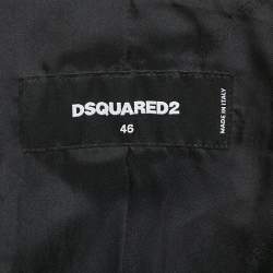 Dsquared2 Black Wool Single Breasted Blazer S