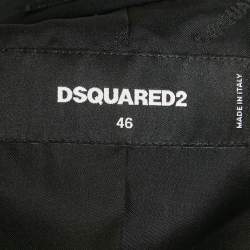 Dsquared2 Black Wool Single Breasted Blazer S