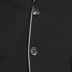 Dsquared2 Black Wool Single Breasted Blazer S