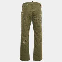Dsquared2 Green Cotton Dean Jeans XXL Waist 38"