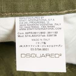 Dsquared2 Green Cotton Dean Jeans XXL Waist 38"