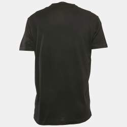 Dsquared2 Black Logo Print Cotton Crew Neck T-Shirt L