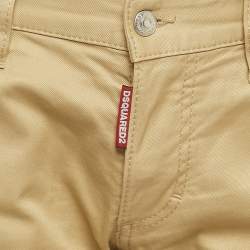Dsquared2 Beige Cotton Drill Trousers M Waist 34"