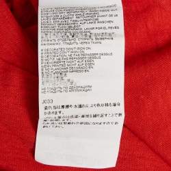 Dsquared2 Red Printed Jersey Chic Dan Fit T-Shirt S