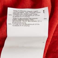 Dsquared2 Red Printed Jersey Chic Dan Fit T-Shirt S