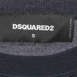 Dsquared2 Blue Cashmere Long Sleeve Sweater M