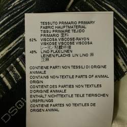 Pre Owned Dsquared2 Green Tropical Print Crepe Trousers L