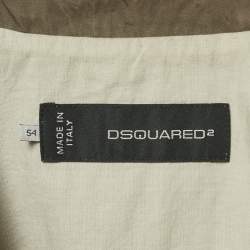 Pre Owned Dsquared2 Green Cotton Safari Jacket XXL