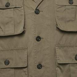 Pre Owned Dsquared2 Green Cotton Safari Jacket XXL