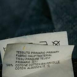 Pre Owned Dsquared2 Blue Camouflage Denim Regular Fit Jeans L Waist 36"