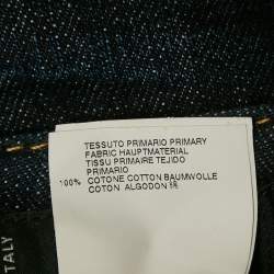 Pre Owned Dsquared2  Blue Dark Wash Distressed Denim Jeans S Waist 33"