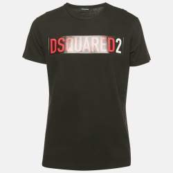 Tシャツ・カットソー DSQUARED2 GREY MELANGE T-SHIRT WITH LOGO PRINT Dsquared2 Grey mélange T-shirt with logo print | TheDoubleF