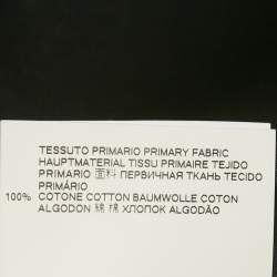 Pre Owned Dsquared2 Black Cotton Zipper Detail Cotton Shirt L