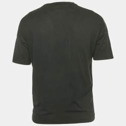 Pre Owned Dsquared2 Black Logo Printed Cotton Short Sleeve T-Shirt XS