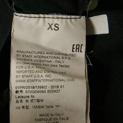 Pre Owned Dsquared2 Black Logo Printed Cotton Short Sleeve T-Shirt XS