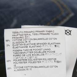 Pre Owned Dsquared2 Blue Distressed Denim Applique Glam Head Jeans S Waist 31"