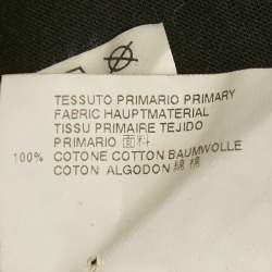 Pre Owned Dsquared2 Black Printed Jersey Long Cool Twisted Ripped T-Shirt S