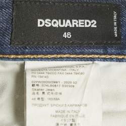 Pre Owned Dsquared2 Blue Denim Skater Jeans S Waist 32 "