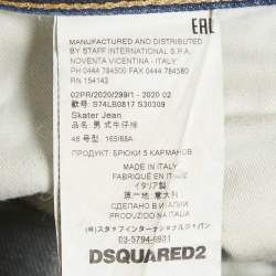 Pre Owned Dsquared2 Blue Denim Skater Jeans S Waist 32 "
