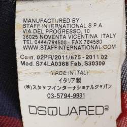 Pre Owned Dsquared2 Indigo Blue Denim Distressed Jeans L