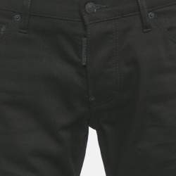 Pre Owned Dsquared2 Black Denim Slim Fit Jeans L Waist 35"