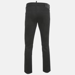 Pre Owned Dsquared2 Black Denim Slim Fit Jeans L Waist 35"