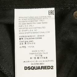 Pre Owned Dsquared2 Black Denim Cool Guy Jean M Waist Waist 34"