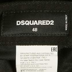 Pre Owned Dsquared2 Black Denim Cool Guy Jean M Waist Waist 34"