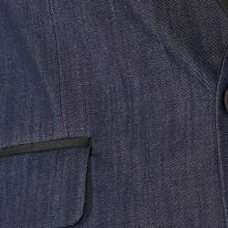 Pre Owned Dsquared2 Dark Blue Cotton Tokyo Tailored Jacket M