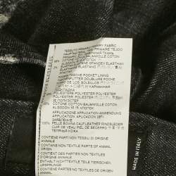 Pre Owned Dsquared2 Black Distressed Denim Skater Jeans XL Waist 36"