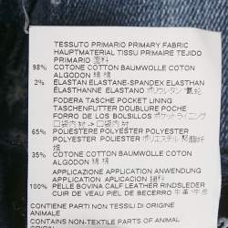 Pre Owned Dsquared2 Blue Distressed Denim Cool Guy Jeans XL Waist 35"