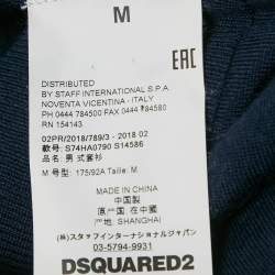 مملوكة مسبقًا سويتر ديسكويد2 صوف أزرق بحري برقبة عالية مقاس متوسط (ميديم)