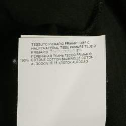 Pre Owned Dsquared2 Black Logo Printed Cotton Knit Crew Neck T-Shirt M