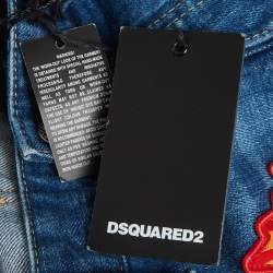 مملوكة مسبقًا Dsquared2 Blue Denim Skater Jeans S/Waist 32"