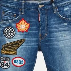 مملوكة مسبقًا Dsquared2 Blue Denim Skater Jeans S/Waist 32"