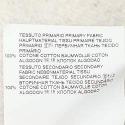 Pre Owned DSQUARED2 Grey Graphic-Print Cotton Hoodie M