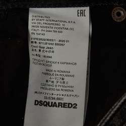 Pre Owned Dsquared2 Grey Denim Distressed Slim Fit Jeans XL/Waist 31"